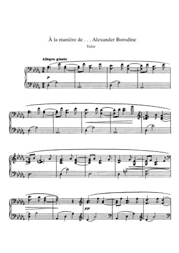 A la manière de Alexandre Borodine